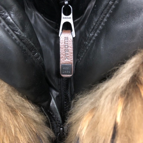 Authentic Rudsak Jenny Leather Parka Coat - Picture 3 of 15